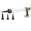 Cordless Caulking Gun 20oz/600ml Electric Silicone Gun 4 Speed Drip-free Filling Sealing Repair Tool for Dewalt 20V Battery Pin