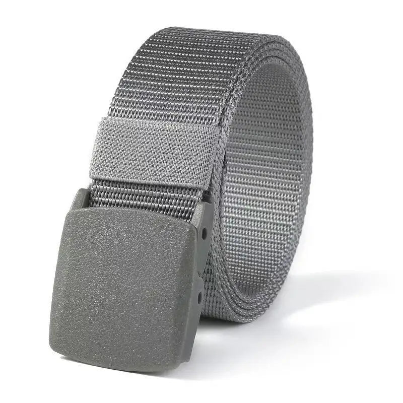 Canvas Nylon Tactical Belt Non-metallic Anti Allergy Ideal For Outdoor Training Security Check And Daily Pants Wearing Use