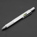 7 in 1 Multifunctional Pen Touch Screen Stylus Capacitive Pen with Screwdriver Ruler Levelgauge Refillable Ballpoint Pencil Tool