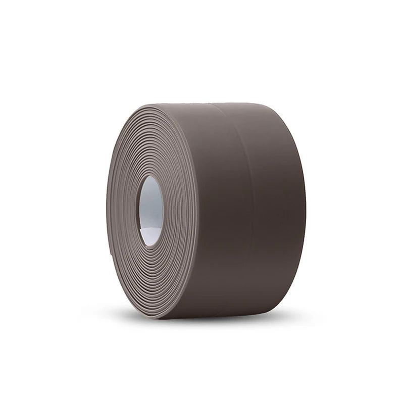 3.2M Self-adhesive Sealing Tape PVC Oil-Proof Kitchen Sink Edge Caulk Tape Waterproof Bathroom Toilet Corner Wall Sticker