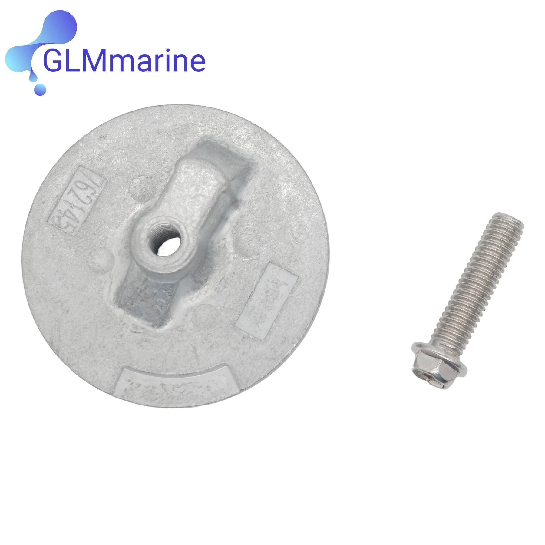 Aluminum Anode Plate Zinc with Mounting Bolt 76214Q5 for Mercury MerCruiser Alpha 1 Gen 2 and Bravo 1 2 3 X XR XZ Stern Drive