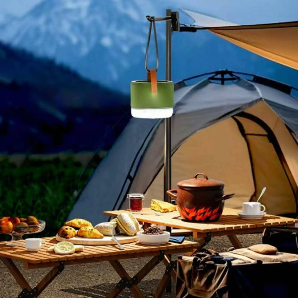 Solar Camping Fan Lantern Foldable Design Triple-Function Camp Lantern Outdoor Gear Hanging Handle for Campers