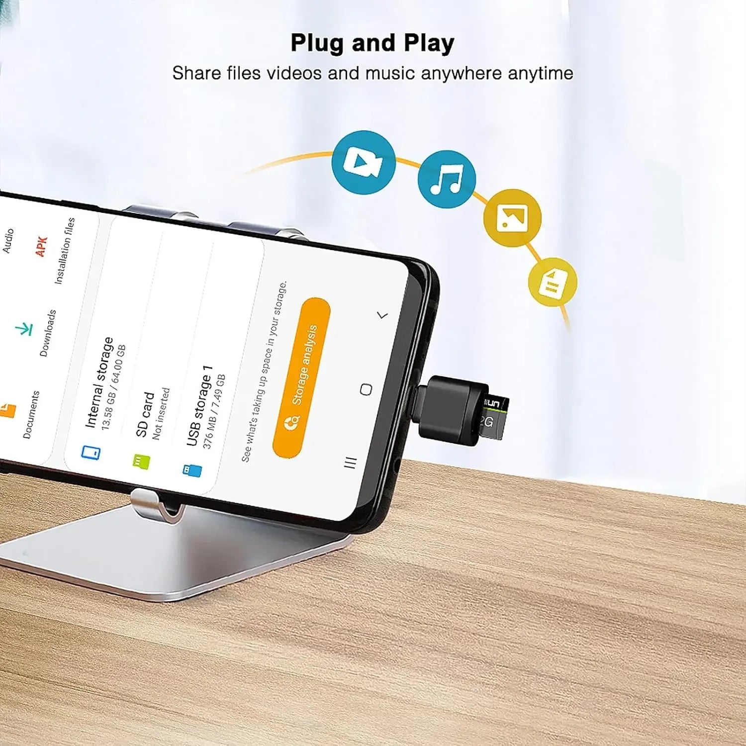 Mini Type-C to SD Micro SD TF Card Reader Memory Card, Suitable for Samsung Huawei Xiaomi, Aluminum Alloy Card Reader