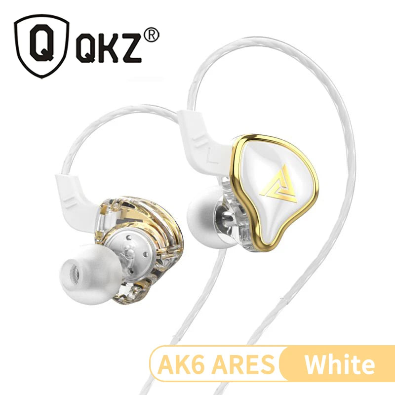 3.5MM Headset Music Earbuds In Ear With Mic Original QKZ AK6 Copper Driver HiFi Wired Earphone Race Sport Headphone Bass Stereo