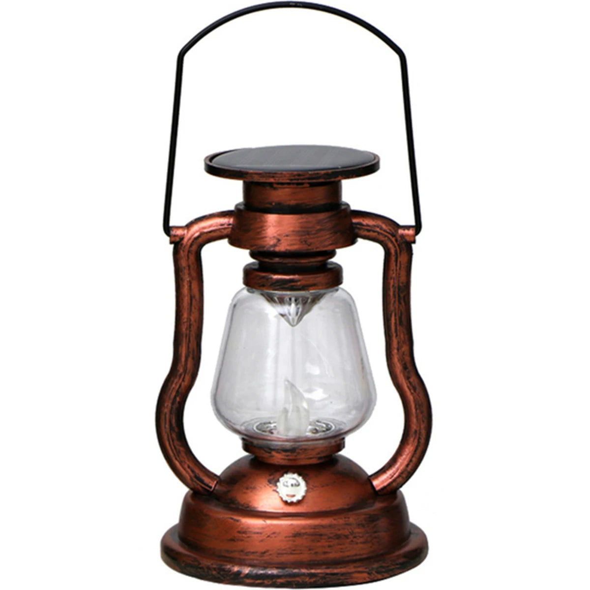 Atmosphere Light Retro LED Solar Light Oil Lamp Flickering Flameless Outdoor Hanging Lantern Camping Solar Candle Lights Decor