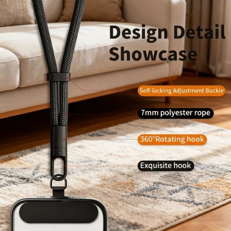 Mobile Phone Adjustable Short Lanyard Universal Colorful Hand Wrist Straps Rope For Cell Phone Case Accessories Anti-Lost Straps