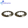 2 Pcs Thrust Plate Retaining Ring Compatible with OMC Stern Drive 3 4.3 5 5.7 5.8 7.4 8.2 HP Replaces 3852516 0910953