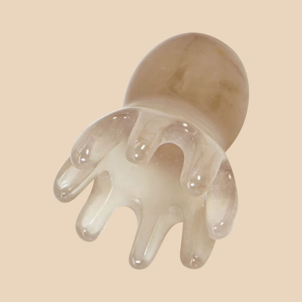 Cute Octopus Scalp Massage Comb (Resin)｜Korean Hair Care, Stress Relief, Anti-Hair Loss, Portable Head Massager for Home & Trave