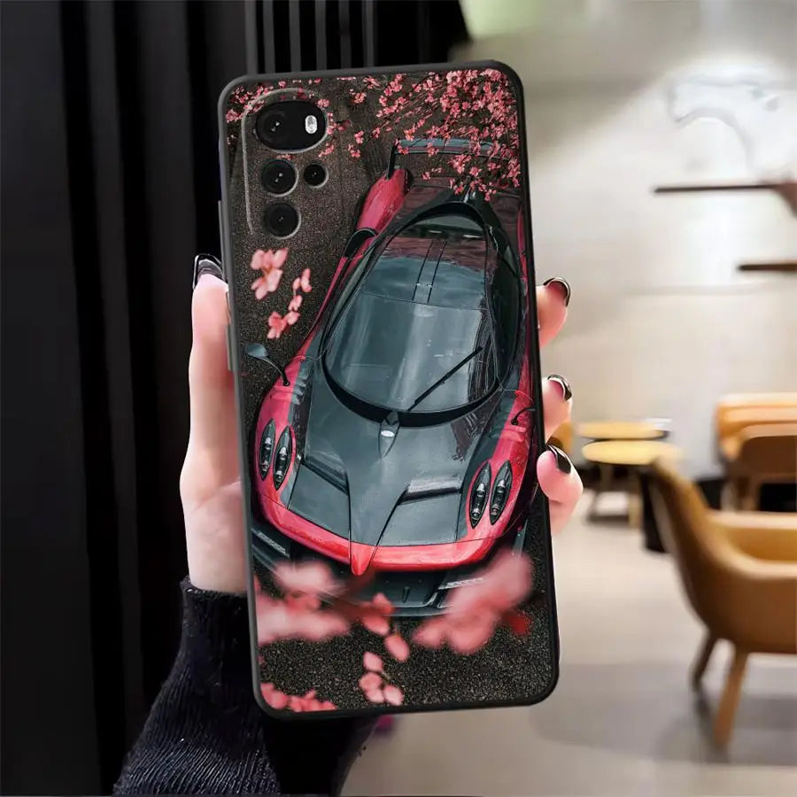 Case for Moto S30 Pro Edge 20 30 X30 Pro Soft Back Phone Cover Advanced Cool Car