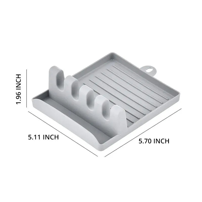 1PC Multi-Functional Kitchen Utensil Holder Pot Lid Rack Spoon Shelf Chopsticks Holder Countertop Spatula Organizer Soup Spoon P