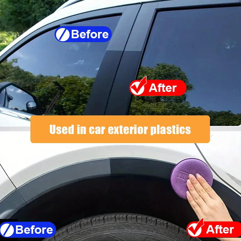 Car Plastic Restorer Back To Black Gloss Car Cleaning Products Plastic Leather Restore Auto Polish And Repair Coating Renovator