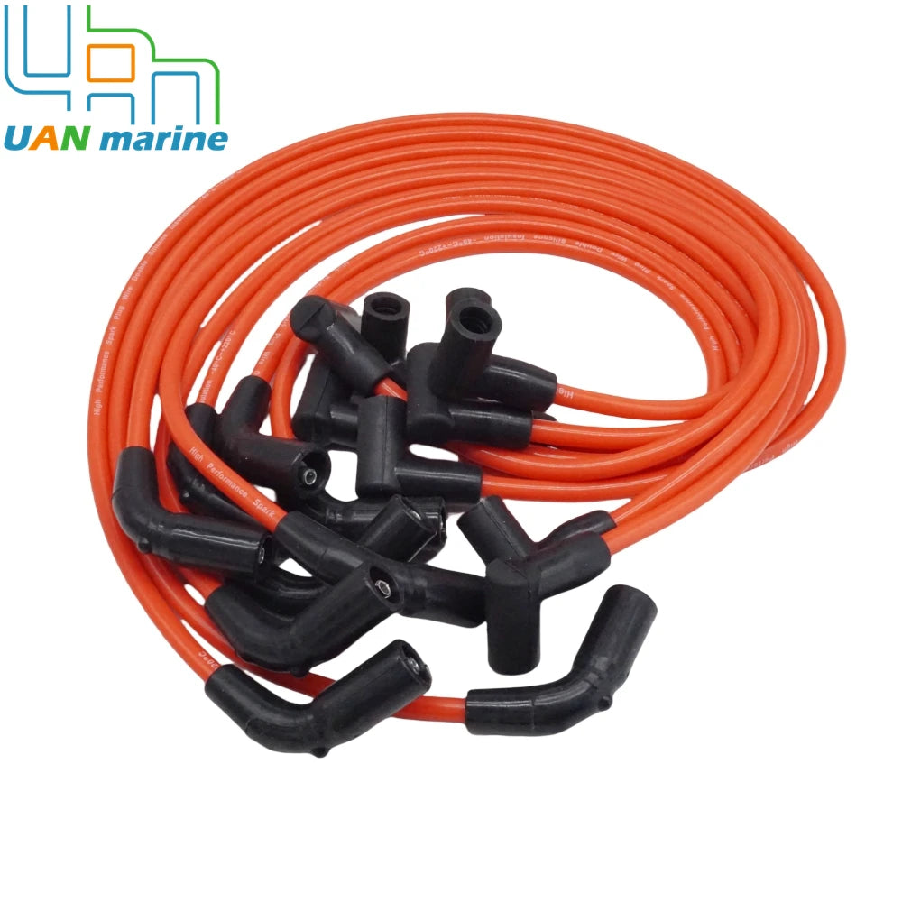 863656A1 for MerCruiser MPI Spark Plug Ignition Wire Set Flat Cap V8 84-863656A1 18-8828-1