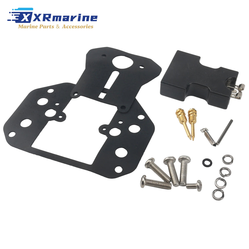 6F6-W0093-00 Carburetor Rebuild Kit Compatible with Yamaha Marine 2 Stroke Outboard 40HP Motors Replaces 6F5-W0093-00