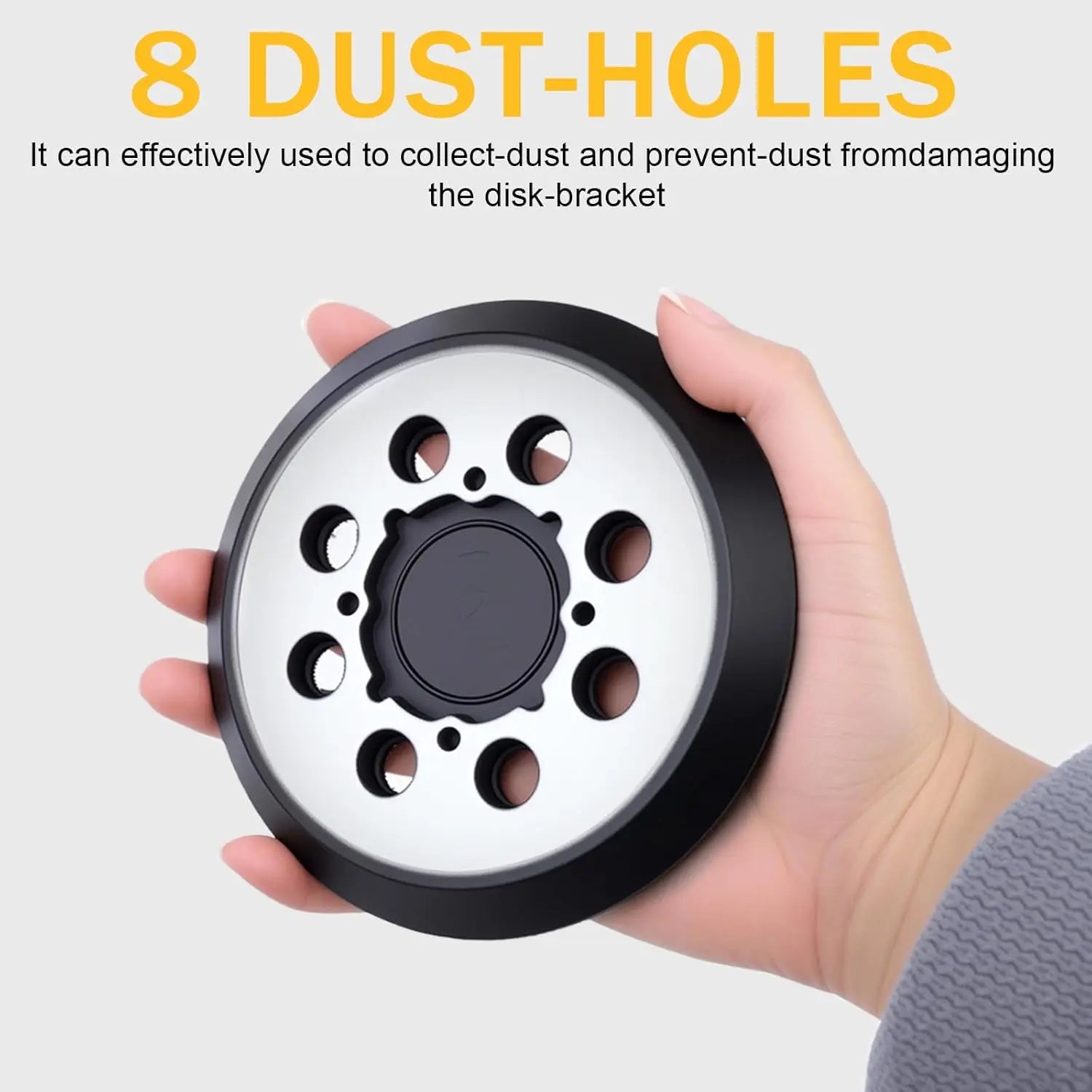 1 Pack 5" 8-Hole Hook & Loop Aluminum Pad for Dewalt DWE6421/6423/DCW210B/DWE64233/N329079