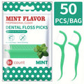 450pcs Adult Mint Flavored Dental Floss Picks Ultra-Fine Portable Flossing Sticks Toothpick Thread for Home And Travel Oral Care