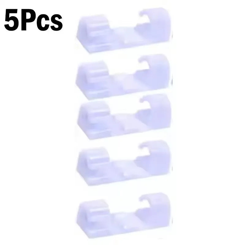 Cable Clips Organizer Drop Wire Holder Cord Management Self-Adhesive Cables Manager Fixed Clamp Wire Winder For Home Office Car