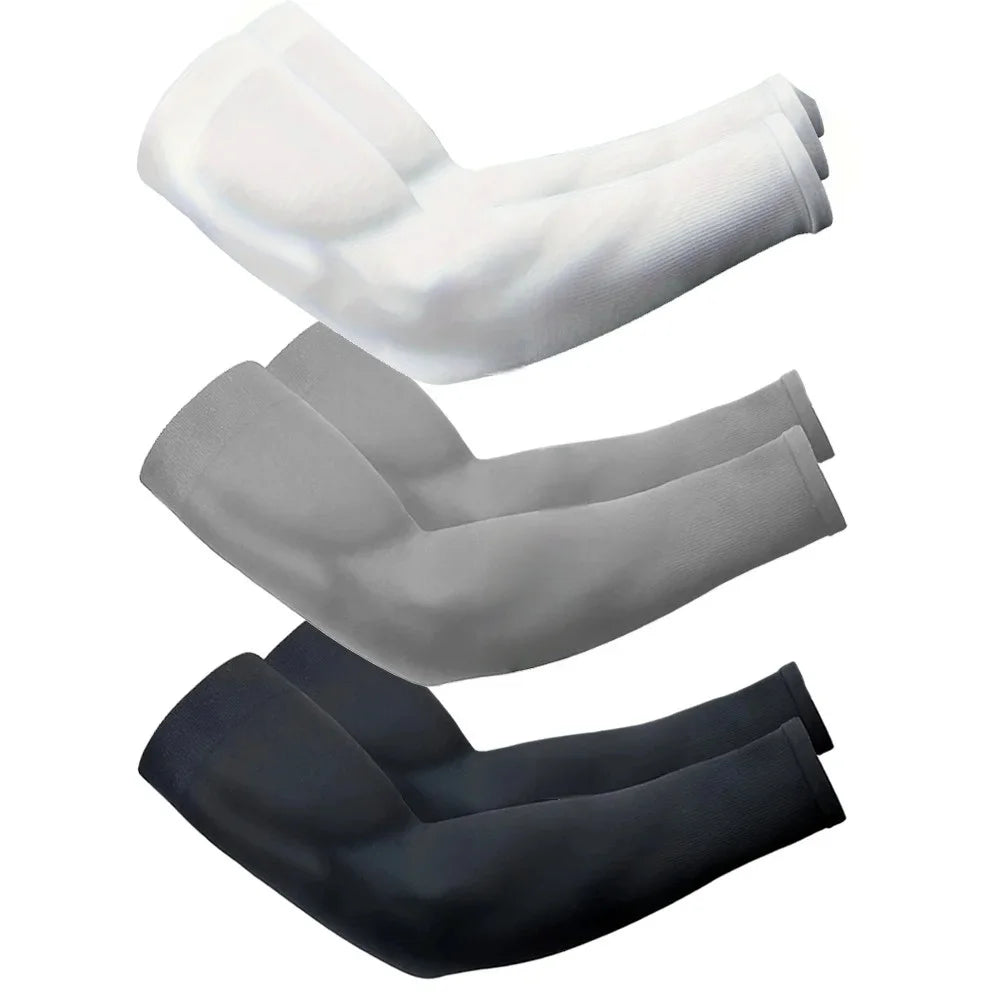 3 Pairs UV Arm Sun Sleeves – Breathable Protection, Uses for Driving Sports Hiking & Outdoor Summer Activities