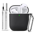 Clearance_For Apple AirPods 2nd/1st Generation Charging Case For Airpods Case Cover 2&1 with Cleaner Kit Soft Silicone Protectiv