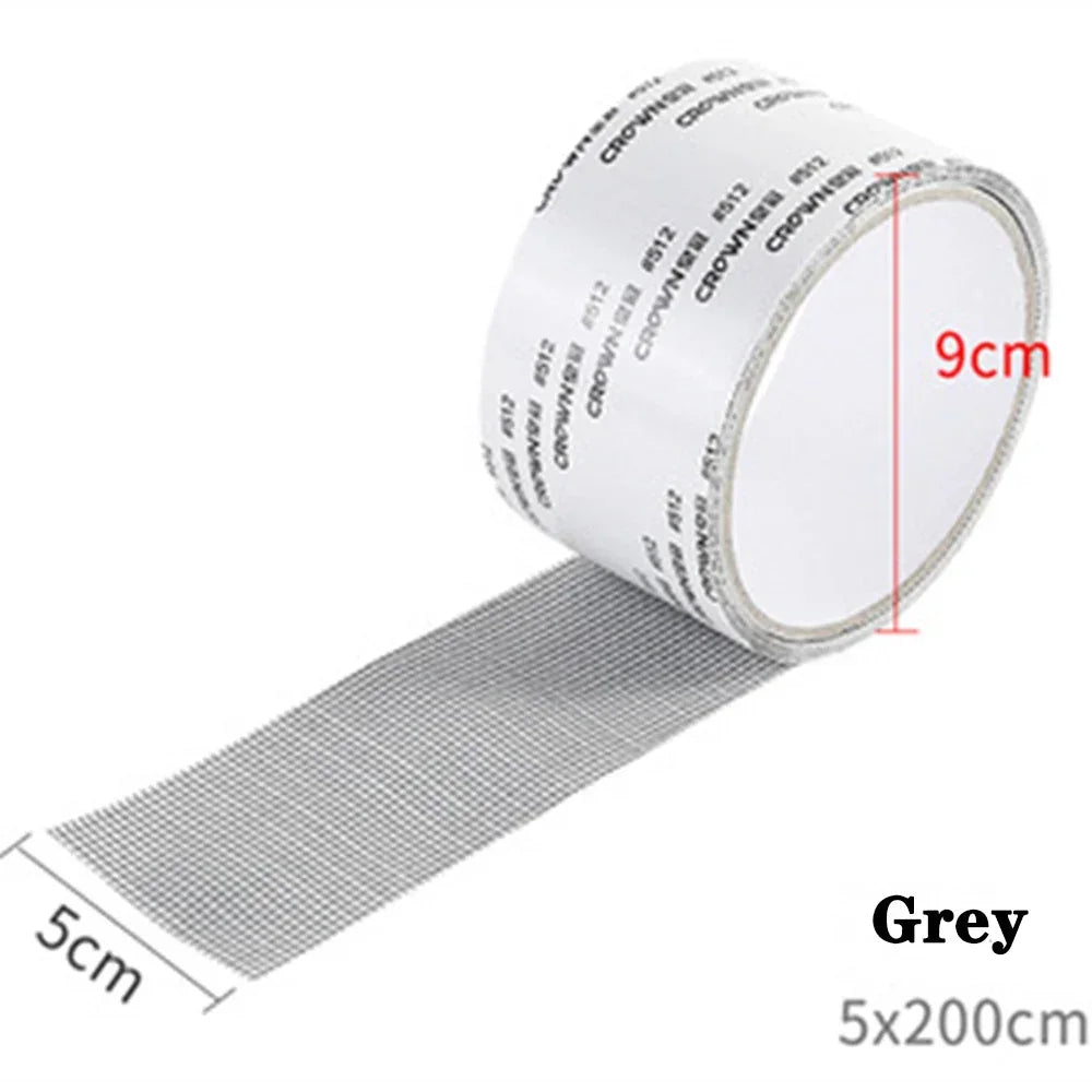 Anti-mosquito Mesh Window Net Screen Repair Tape Repair Broken Hole Window Waterproof Patch Net Self-adhesive Mesh Tape Tool