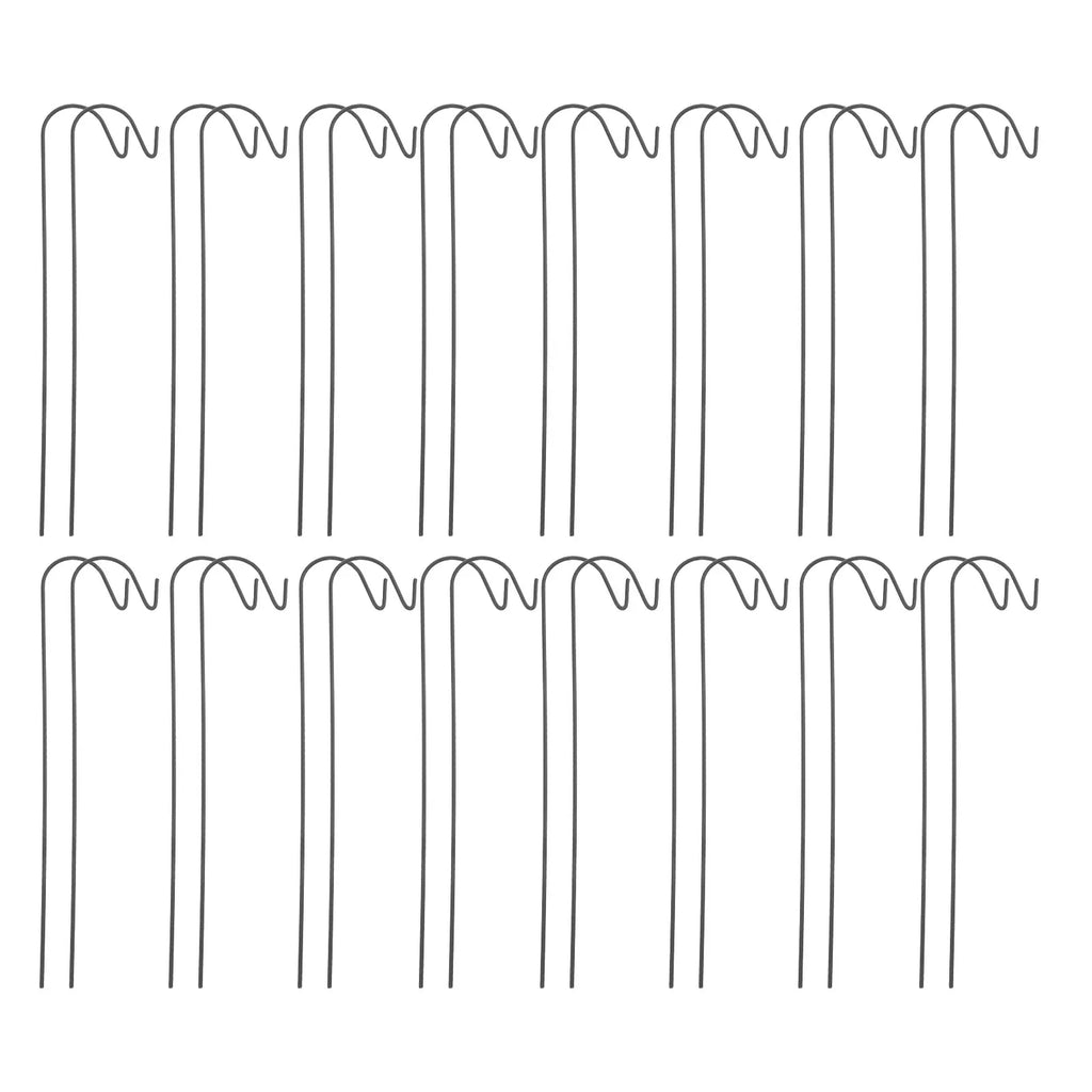 50Pcs Shepherd Hooks Outdoor Garden Heavy Duty Metal Hanging Stake for Plants Lanterns Bird Feeders Solar Lights Weddings Lawn