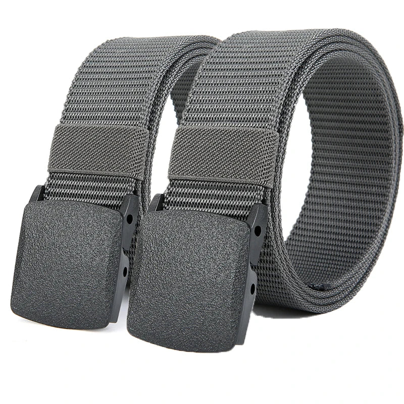 Canvas Nylon Tactical Belt Non-metallic Anti Allergy Ideal For Outdoor Training Security Check And Daily Pants Wearing Use