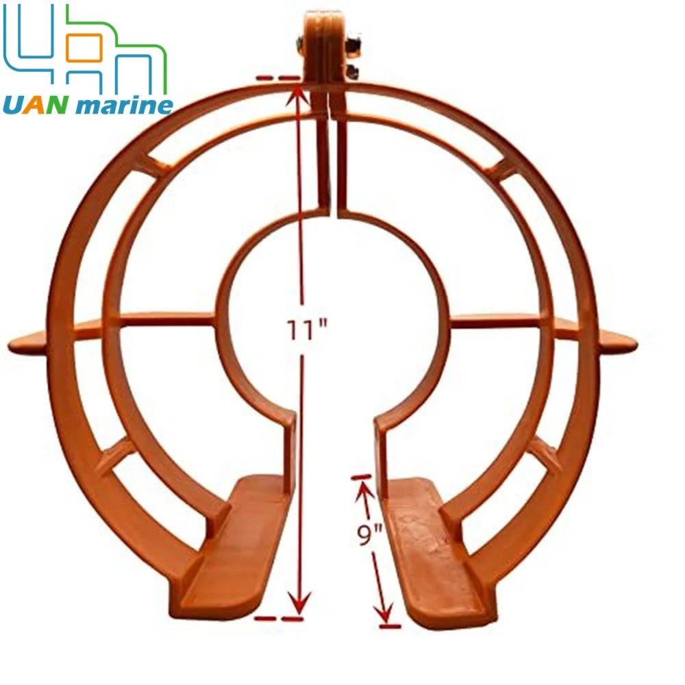 11" Boat Propeller Safety Guard Compatible with Yamaha Mercury Johnson 25hp to 35hp Marine Outboard Engine Orange