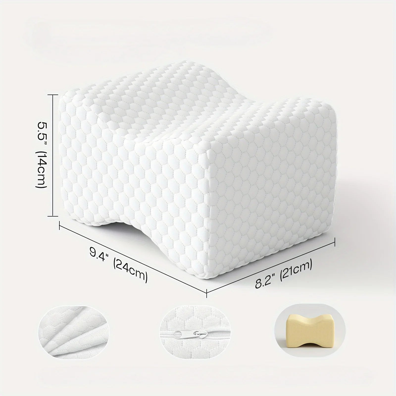 Memory Foam Knee and Leg Pillow for Sleeping support, Removable & Washable Pillow Case,Christmas Thanksgiving gift