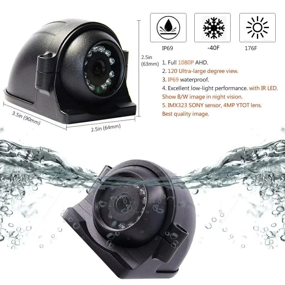 4CH 1080P Car DVR Dual SD Card Recorder 512GB Max 30 Days Recording Dvr MDVR Kit System for Truck Bus Van