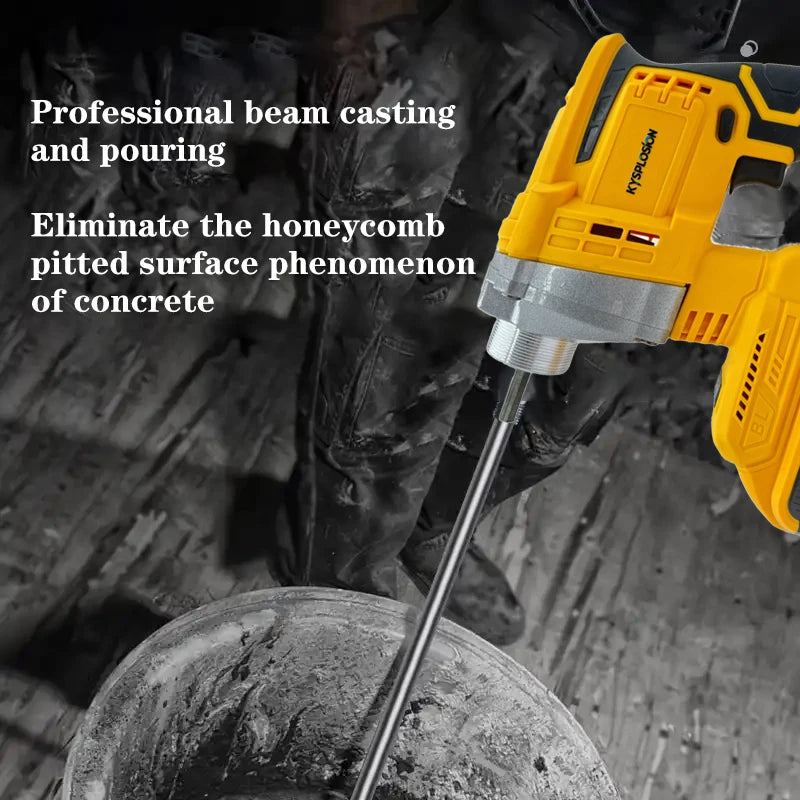 Electric Concrete Mixing Tool Brushless Cement Soil Concrete Vibrator High Power Concrete Mixer Vibrator For dewalt 21v battery