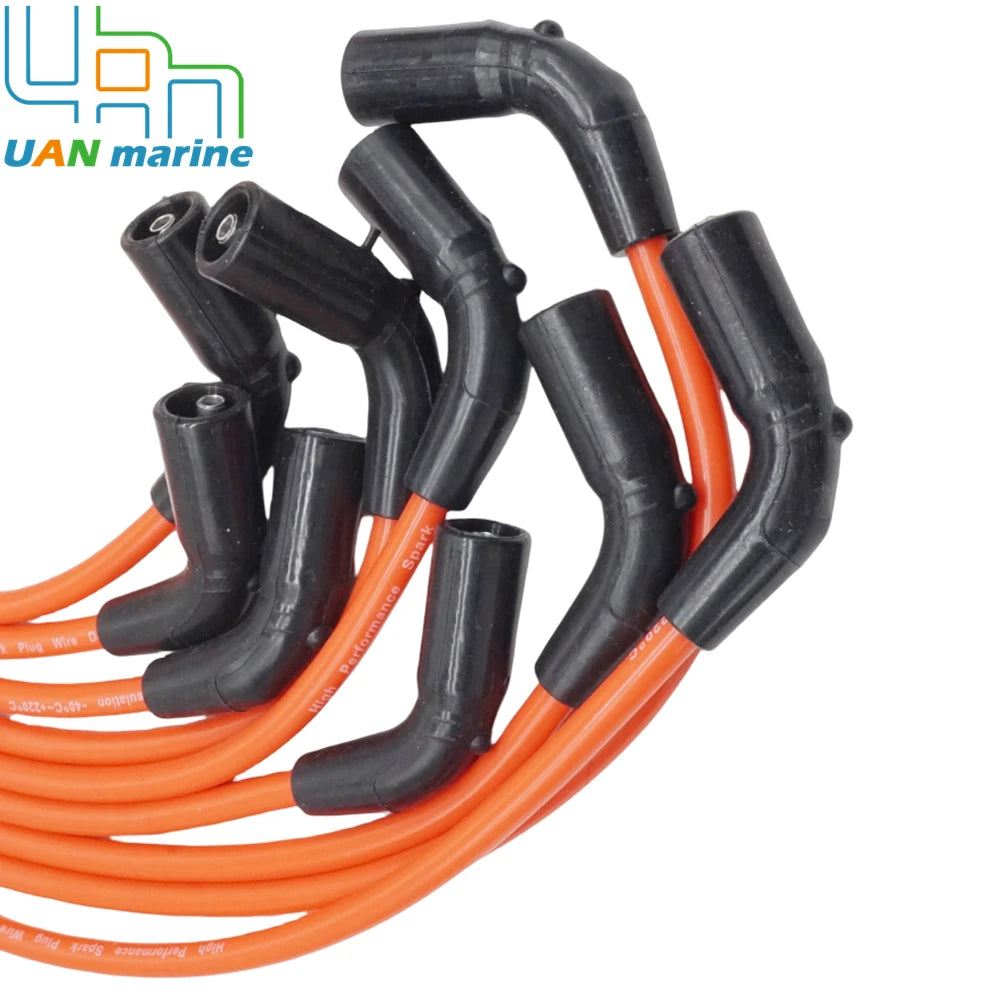 863656A1 for MerCruiser MPI Spark Plug Ignition Wire Set Flat Cap V8 84-863656A1 18-8828-1