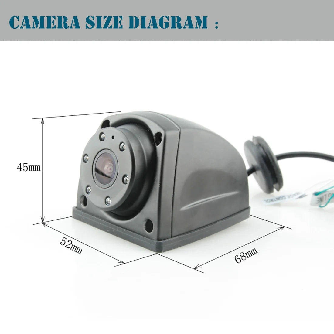 7 Inch DVR Monitor Waterproof Van RV Motorhome  Snow Plow Heated Camera System with Heavy Rear View Monitor