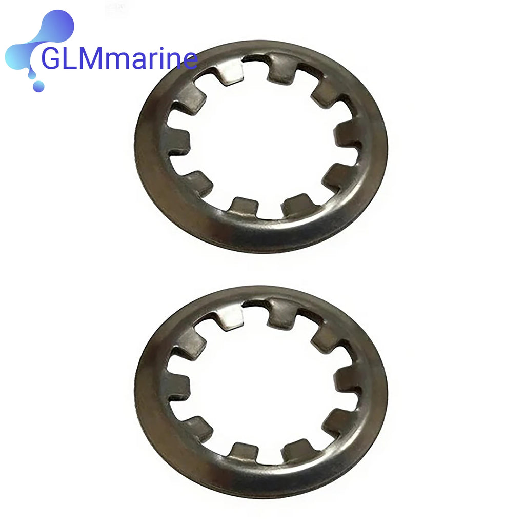 2 Pcs Thrust Plate Retaining Ring Compatible with OMC Stern Drive 3 4.3 5 5.7 5.8 7.4 8.2 HP Replaces 3852516 0910953