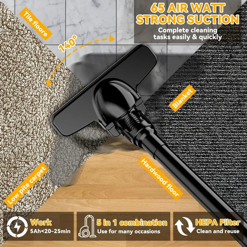 EG 16000PA Big Suction Wireless Electric Vacuum Cleaner Electric Dust Collector For Hard Floor Carpet Car For Dewalt 20V Battery
