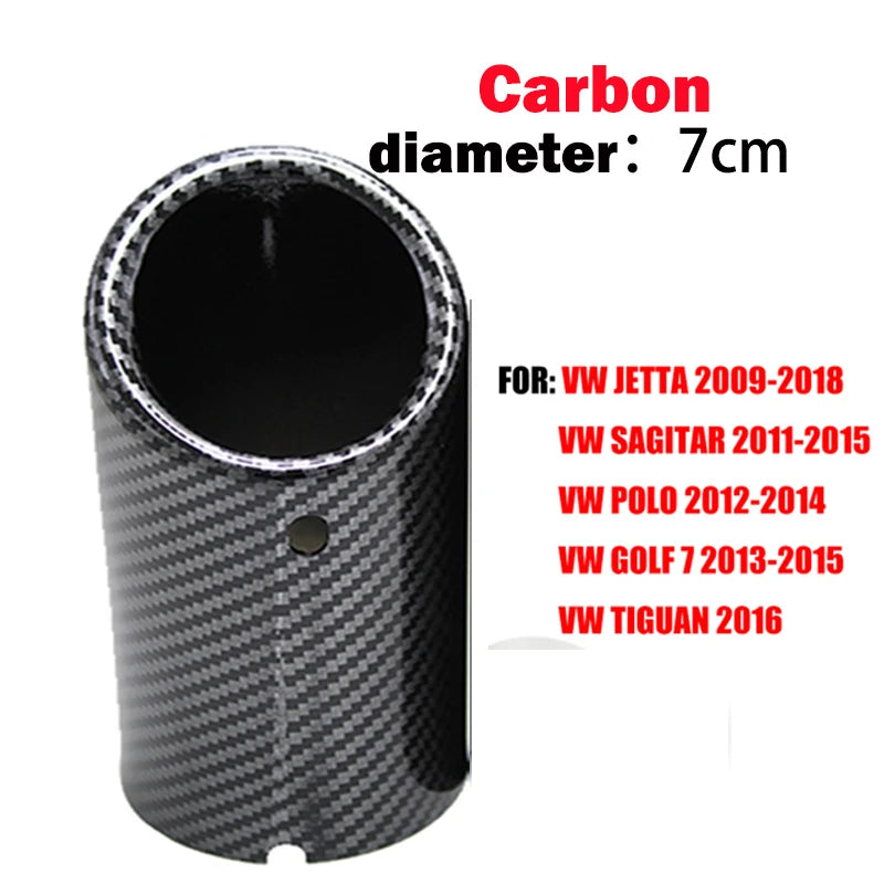 Exhaust Tips Muffler Compatible With VW Volkswagen JETTA/SAGITAR/POLO/GOLF 7/Passat/Tiguan For BMW 325i 328i For Audi Q5/A4/A3