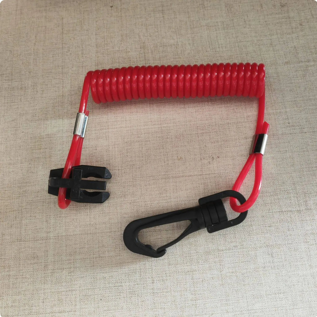 Aquatic Kill Cutoff Lanyard Universal Kill Cutoff Lanyard Engine Stop Tether Long-Lasting Boat Engine Safety Cord Wear-Resistant