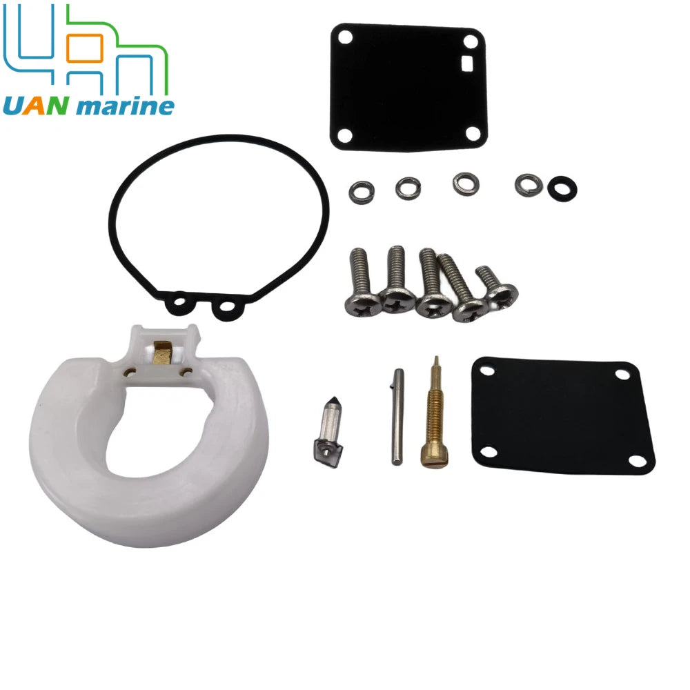 6G1-W0093 Carburetor Repair Kit For Yamaha 2 Stroke 3HP 6HP 8HP 6CMH 6DMH 8CMH Outboard Engine 6G1-W0093-00-00 18-7765  9-37505