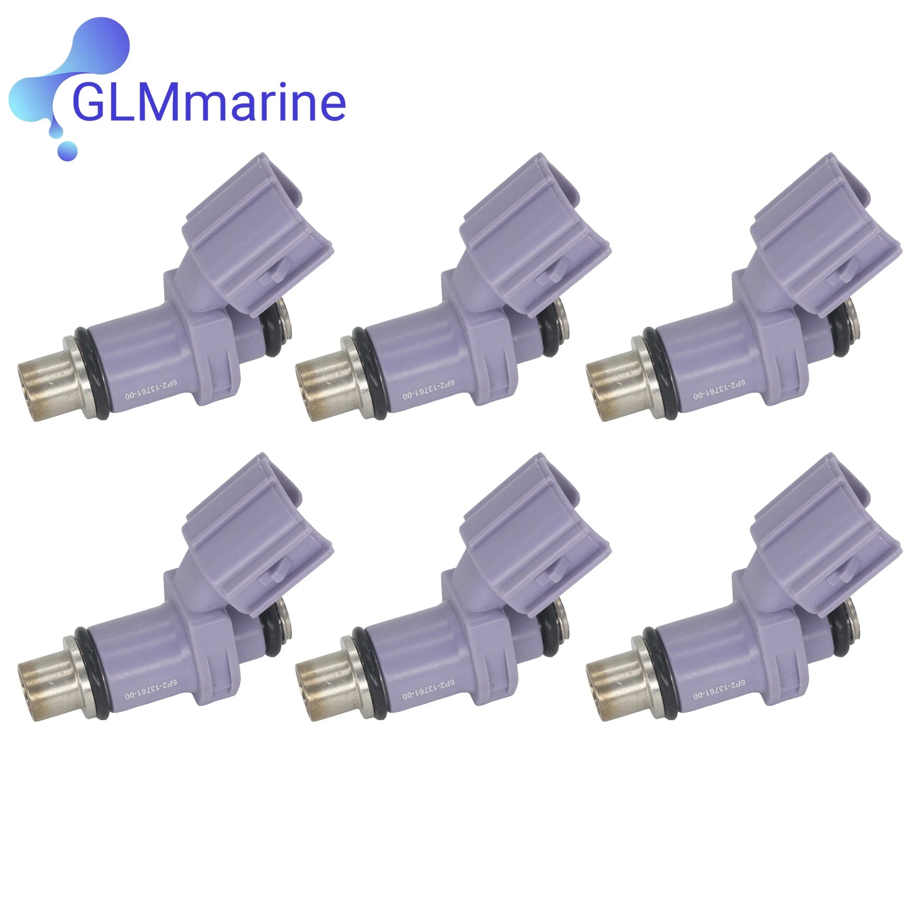 6 Set 6P2-13761-00 Fuel Injector Compatible with Yamaha 200HP 225HP 250HP 4 Stroke Outboard Engine 6P2-13761-10 6P2-13761-11