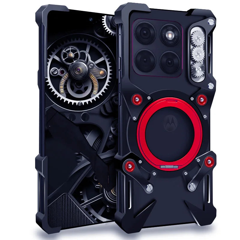 Luxury Thor Heavy Duty Armor Metal Aluminum Phone Case For Motorola Moto Edge 70 60 50 X50 Pro Ultra Back Fundas Coques Bumper