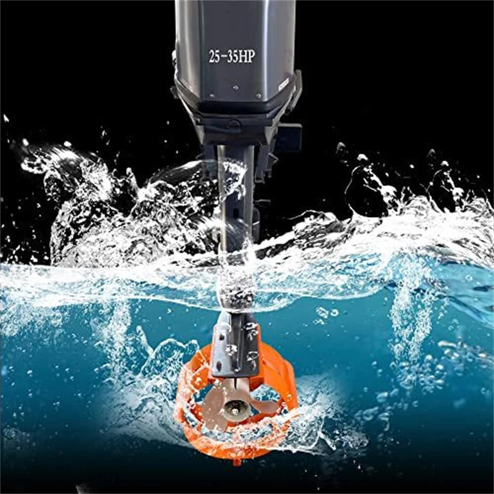 11" Boat Propeller Safety Guard Compatible with Yamaha Mercury Johnson 25hp to 35hp Marine Outboard Engine Orange