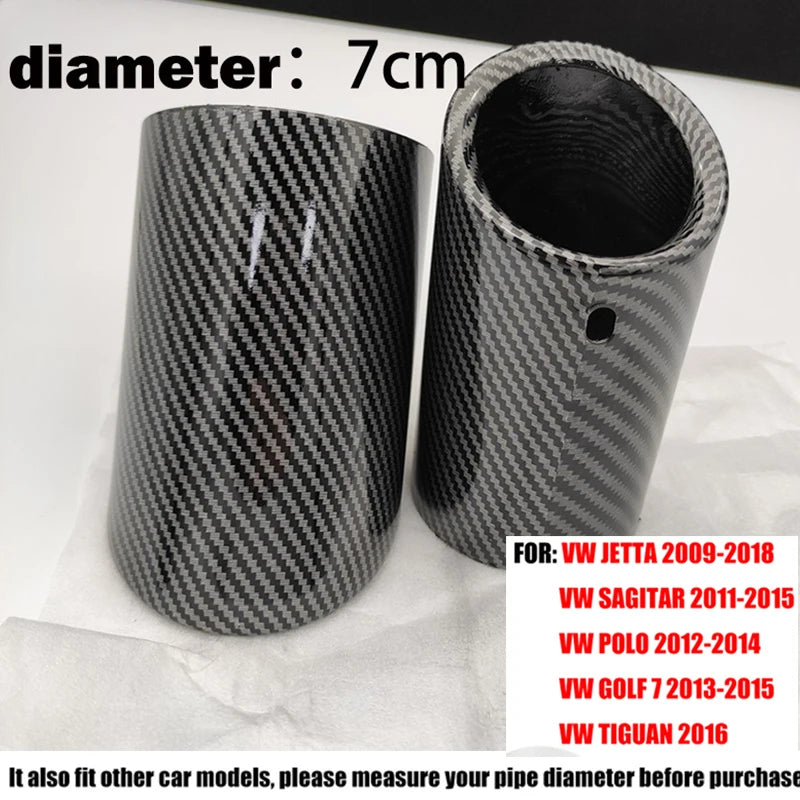 Exhaust Tips Muffler Compatible With VW Volkswagen JETTA/SAGITAR/POLO/GOLF 7/Passat/Tiguan For BMW 325i 328i For Audi Q5/A4/A3