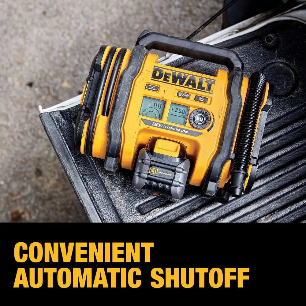 DEWALT DCC020IB 20V MAX* Corded/Cordless Air Inflator 20V Lithium Power Tools 160PSI