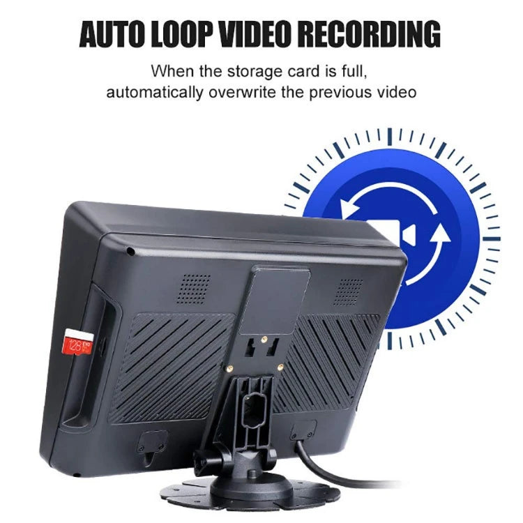 Airow auto Digital Wireless Monitor SystemWide Angle Backup Camera|1080P Dual Screen Auto Loop Recording for Truck Bus RV Van
