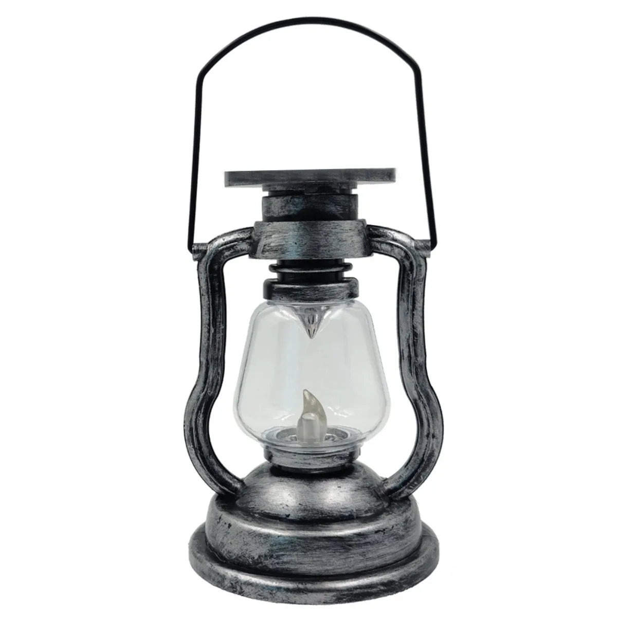 Explosive solar retro kerosene lamp led lantern outdoor portable charging camping lamp camping lamp
