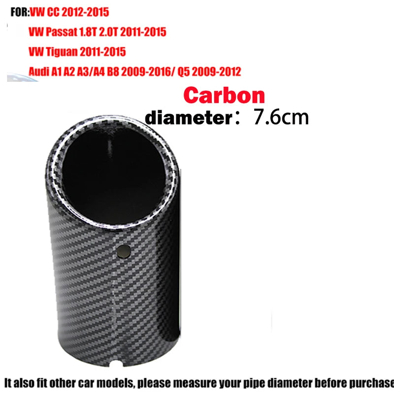 Exhaust Tips Muffler Compatible With VW Volkswagen JETTA/SAGITAR/POLO/GOLF 7/Passat/Tiguan For BMW 325i 328i For Audi Q5/A4/A3